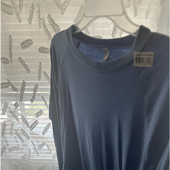 Light Blue American Apperal Long Sleeve T- Shirt - Picture 5 of 7